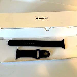 Apple Watch 45MM Midnight Black/Blue Sport Band XL NEW